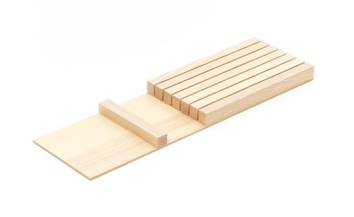KES 009169 LiniQ oldalsó evőeszköztartó 137x472 világos tölgy