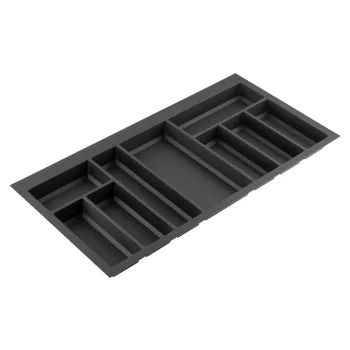   Evőeszköztartó Classico Kristall softTouch 90 (822x424mm) fekete