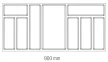 Evőeszköztartó Classico Kristall softTouch 90 (822x424mm) fekete