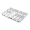 Evőeszköz tartó Classico 80 (722x474mm) szemcsés fehér