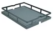 K-StrongWire kamraszekrény 400 mm / 1560-1890 mm, sötét szürke, 70kg