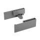 StrongMax 16/18 üvegfront tartó belső fiókhoz 89 mm-es,sötétszürke