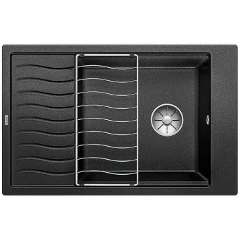   BLANCO 525883 Mosogató Elon XL 6 S fekete színű Silgranite PuraDur mosdókagyló e