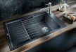 BLANCO 525883 Mosogató Elon XL 6 S fekete színű Silgranite PuraDur mosdókagyló e