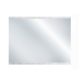 Hátfal tűzhelyhez 800x500 transzparens+inox profil