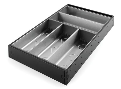 StrongMax evőeszköztartó készlet M=500, SZ=276 mm fekete, 5 tálakkal