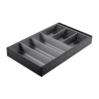   StrongMax evőeszköztartó készlet 'M=500, SZ=276 mm fekete, 3+2 tálakkal