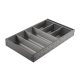 StrongMax evőeszköztartó készlet  M=500, SZ=276 mm szürke, 3+2 tálakkal