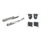 K-HETTICH set Quadro 4D V6 SiSy 450mm/30kg oldalfalhoz 16mm + kapcsolókészlet
