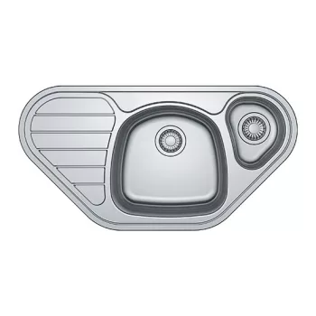   FRANKE Sarok mosogató SKX 651 E szelep 3 1/2", 960x500mm