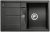 BLANCO Mosogató Metra 45 S fekete excenter nélkül Silgranit PuraDur