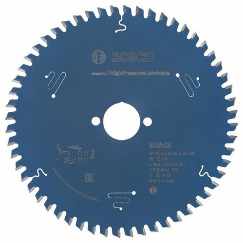 BOSCH 2608644135 Pilový kotouč Expert for High Pressure Laminate 190 x 30 mm, 56