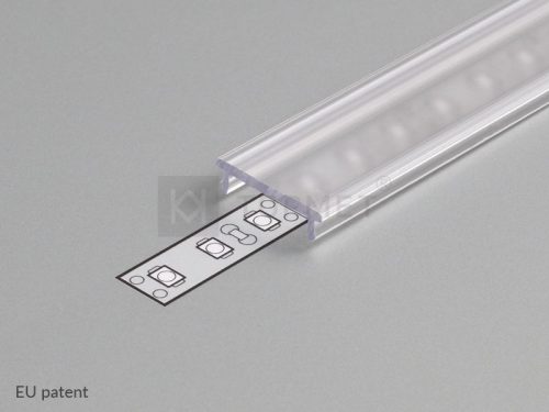 StrongLumio takaróprofil 14 mm átlátszó 2m