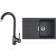 FRANKE Szett T84Č S2D 611-78 fekete + FP 9000.071 onyx