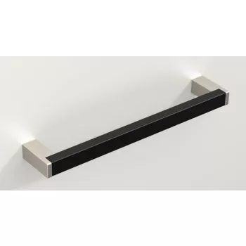   HETTICH fogantyú 9208082 Bermeo 141/128 fekete/nemesacél imitáció