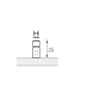 HETTICH gomb 9208071 Arnum 10/10 nemesacél