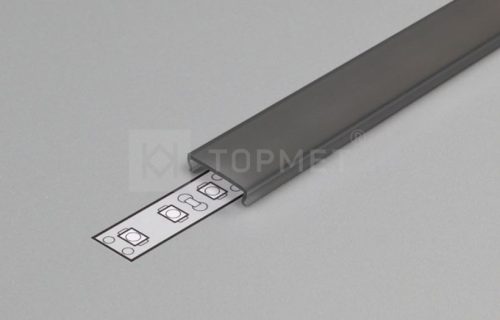 StrongLumio takaróprofil fekete 4,1m