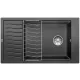 BLANCO 525886 Mosogató ELON XL 8 S fekete SILGRANIT® PuraDur®,  excenter nélkül