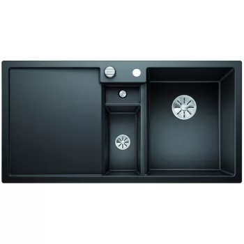   BLANCO 525866 Mosogató COLLECTIS 6 S fekete InFino excenterrel Silgranite PuraDu
