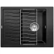 BLANCO 525880 Mosogató ELON 45 S fekete SILGRANIT® PuraDur® excenter nélkül