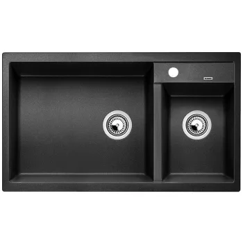   BLANCO 525936 mosogató METRA 9 fekete SILGRANIT® PuraDur® excenter nélkül