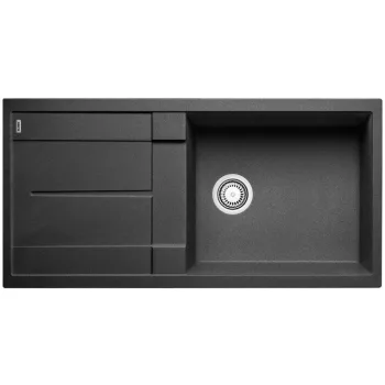   BLANCO 525930 mosogató METRA XL 6 S fekete SILGRANIT® PuraDur® excenter  nélkül