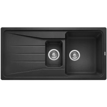   BLANCO 525975 mosogató SONA 6 S fekete SILGRANIT® PuraDur® excenter nélkül