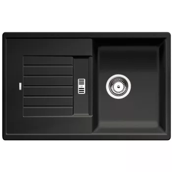   BLANCO 526013 mosogató ZIA 45 S fekete SILGRANIT® PuraDur® excenter nélkül