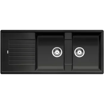   BLANCO 526027 mosogató ZIA 8 S fekete SILGRANIT® PuraDur® excenter nélkül