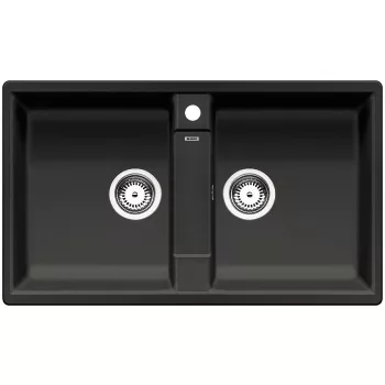   BLANCO 526029 Mosogató Zia 9 fekete SILGRANIT®   PuraDur® excenter nélkül