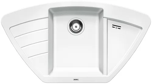 BLANCO 514758 Mosogató Zia 9 E fehér SILGRANIT® PuraDur® excentrikus nélkül