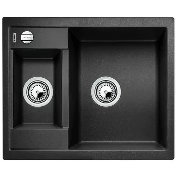   BLANCO 525922 mosogató METRA 6 fekete SILGRANIT® PuraDur® excenterrel
