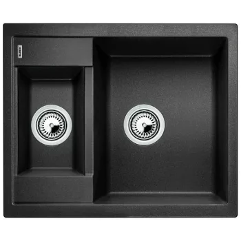   BLANCO 525923 mosogató METRA 6 fekete SILGRANIT® PuraDur® excenter nélkül