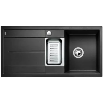  BLANCO 525926 mosogató METRA 6 S fekete SILGRANIT® PuraDur® excenterrel