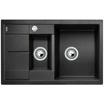   BLANCO 525925 mosogató METRA 6 S Compact fekete SILGRANIT® PuraDur®,excenterrel