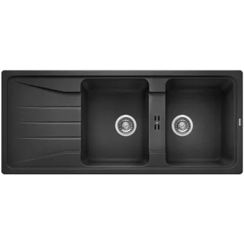   BLANCO 525979 mosogató SONA 8 S fekete SILGRANIT® PuraDur® excenter nélkül