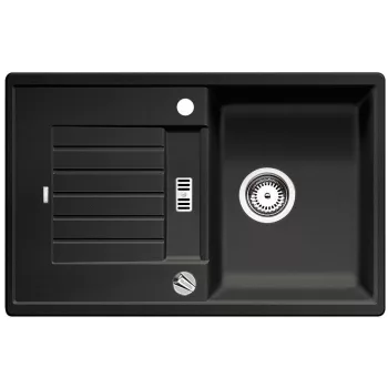   BLANCO 526012 mosogató ZIA 45 S fekete SILGRANIT® PuraDur® excenterrel