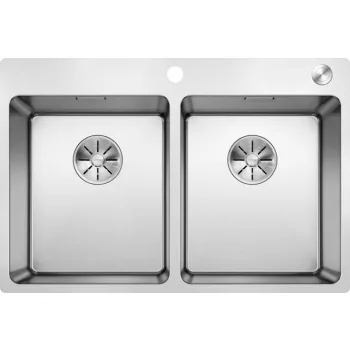   BLANCO 525248 Andano 340/340-IF/A InFino rozsdamentes acél, selyemfényű, PushCon