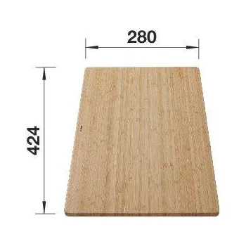 BLANCO 239449 Tartozékok Vágódeszka SOLIS 424x280 bambusz