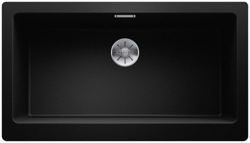 BLANCO 526110 Mosogató VINTERA XL 9-UF fekete, excenter nélkül Silgranite