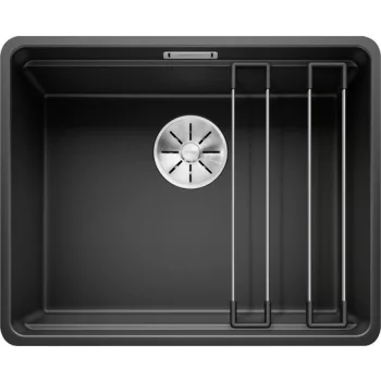   BLANCO 526349 Mosogató ETAGON 500-F fekete excenter nélkül Silgranite InFino