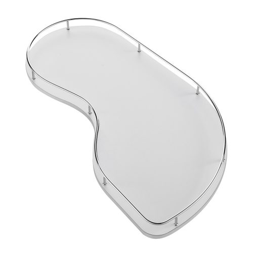 VIBO Fly Moon Classic polc 450mm fehér/króm korláttal, jobbos
