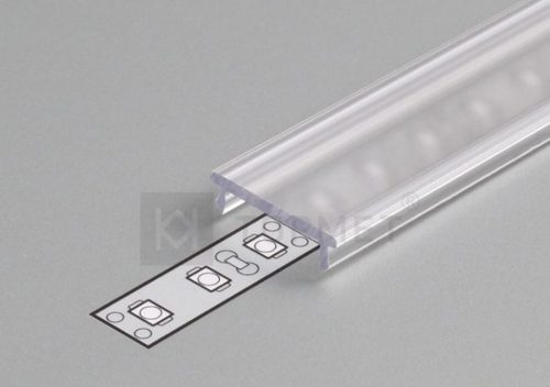 StrongLumio -takaró léc F LED-profilokhoz 14 rápattintható átlátszó 4100mm