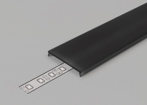 TM-takaró léc LED profilokhoz 14 rápattintható fekete 4100mm