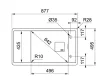 FRANKE Dřez FSG 611-88 877 x 495mm černá matná