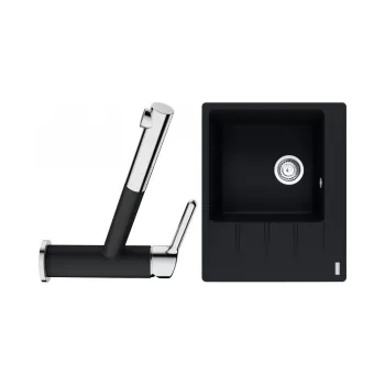FRANKE Set G215O CNG 611-62 TL/2 onyx + FC 3055.071
