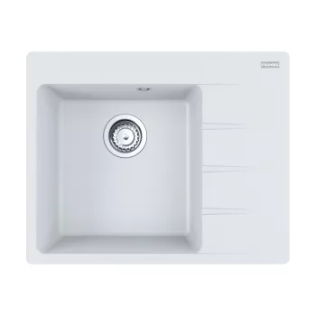   FRANKE Dřez CNG 611-62 TL/2 620 x 500 bílá led odkap vpravo