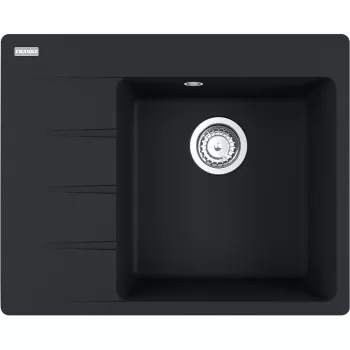   FRANKE Dřez CNG 611-62 TL/7 620 x 500 matná černá odkap vlevo