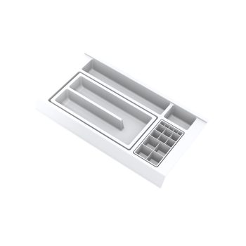   GOLLINUCCI Fürdőszobai rendszerező tartozékkal 450 mm mélységhez, fehér 241x422x