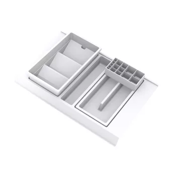   GOLLINUCCI Fürdőszobai rendszerező tartozékkal 450 mm mélységhez, fehér 308x422x